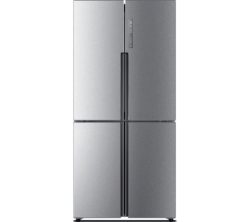 HAIER HTF-456DM6 60/40 Fridge Freezer - Stainless Steel